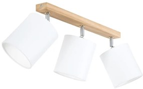 Spot-Light 56744374 - APRILLIA 3xE27/25W/230V spotlámpa, tölgy/fehér