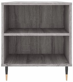 szürke sonoma színű szerelt fa dohányzóasztal 102x44,5x50 cm