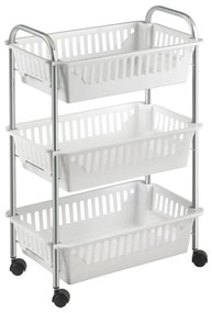 Oslo gurulós kocsi 3 kosárral, magasság 63 cm - Metaltex