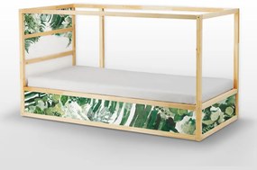 Matrica ikea bútorokhoz - kura bed Trópusi zöld