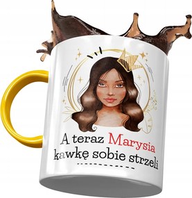 Sárga Bögre Maji Marinak Ajándék Nyomtatott Fotóval