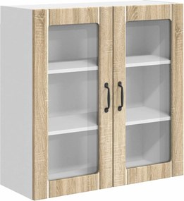 vidaXL Konyhaszekrény Sonoma tölgy 80 x 31 x 80 cm Faanyag