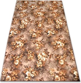 Szőnyeg 60x540 cm Wilstar barna virágos #EE2595
