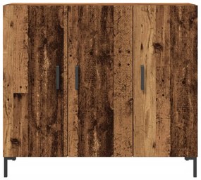antik fa színű szerelt fa tálalószekrény 90 x 34 x 80 cm