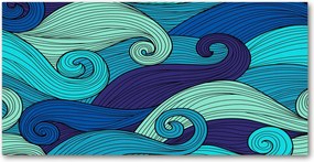 Fotó-üvegkép Absztrakt hullámok 140x70