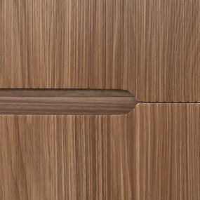 Trent 80 alsó fürdőszobabútor kerámia mosdóval 2 fiókos, sunset tölgy