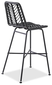 Fekete rattan bárszék ESPO 97