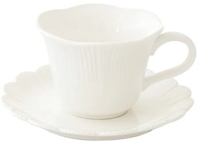 Porcelán teáscsésze szett - 250ml - Fleuri white