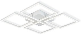 Top Light - LED Dimmelhető felületre szerelhető csillár R4xLED/16,25W/230V szögletes fehér + távirányító