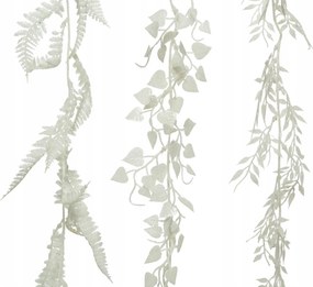 Karácsonyi dekorációs girland fehér dekoratív mix