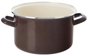 Orion Smaltált fazék szegéllyel, barna, 3 l, 3 l