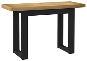 íróasztal NOAIN U alakú lábak 120x50x75 cm tömör fa fenyőfa
