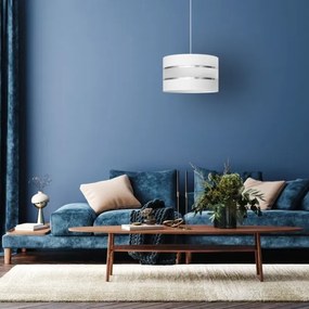 Csillár zsinóron HELEN 1xE27/15W/230V á. 35 cm fehér