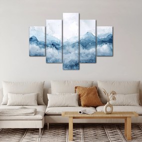Kép - Felhők és hullámok, akvarell (150x105 cm)