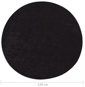 antracitszürke csúszásmentes mosható szőnyeg φ 120 cm