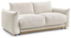 Krémszínű kinyitható kanapé 214 cm Ernest – Bobochic Paris