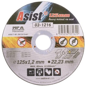 ASIST Fémvágó kerék 125x22,23x1,2mm