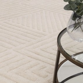 Krémszínű gyapjú szőnyeg 160x230 cm Hague – Asiatic Carpets