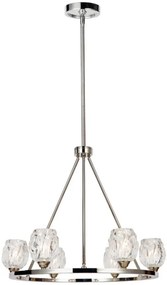 ELSTEAD FE-RUBIN6 RUBIN Modern Csillár Nikkel, Átlátszó G9 IP20