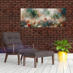Kép – Pipacsmező absztrakciója (120x50 cm)