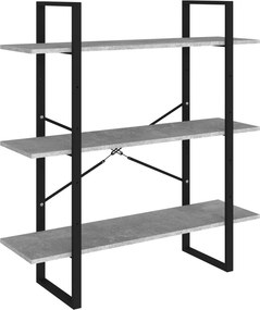 vidaXL betonszürke forgácslap könyvszekrény 100 x 30 x 105 cm