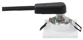 6 darabos modern, fehér, süllyesztett fürdőszobai spotlámpa szett - Doku