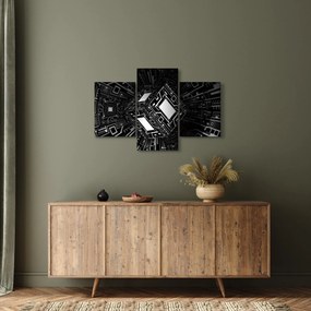 Absztrakt kockák képe (90x60 cm)