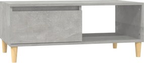 vidaXL betonszürke szerelt fa dohányzóasztal 90x50x36,5 cm