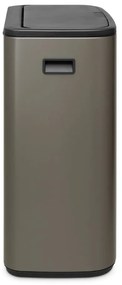 Szürke acél érintésre nyíló szelektív szemetes 60 l Bo Touch Bin – Brabantia