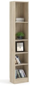 Basic könyvespolc tölgyfa dekorral , 41 x 203 cm - Tvilum