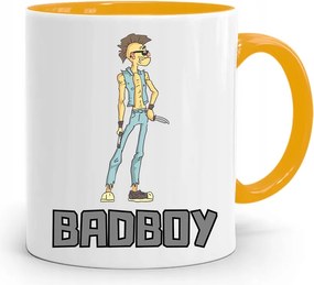 Badboy Sárga Ajándék Bögre Fiúnak, fényképes nyomattal