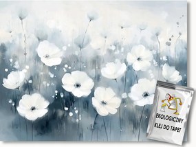 Fotótapéta Flizelina Természet Kert Rét Kék Virágok Boho 208x146 ragasztó