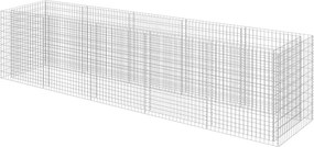 vidaXL horganyozott acél gabion magaságyás 450 x 90 x 100 cm