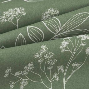 Goldea ovális pamut terítő - gyógynövény levelek 140 x 220 cm