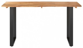 tömör akácfa étkezőasztal 140 x 70 x 76 cm