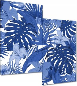 Vászonkép 60x60 Classic Blue Monstera