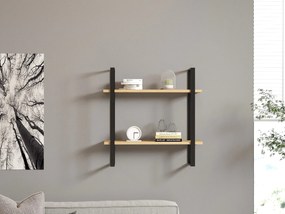 Fali polc Buba - Sapphire Oak, Black