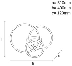 LED állítható mennyezeti lámpa LED/70W/230V 3000-6500K fehér/fekete + DO