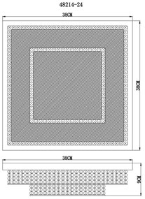 Globo 48214-24 - LED Mennyezeti lámpa CAKE LED/24W/230V