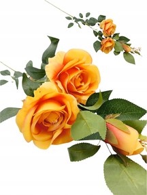 Rózsa Ág Művirág 97cm Sárga Mint Élő Nagy Váza Csokor Dekoráció