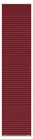 pliszírozott redőny Bordeaux piros 50x200 cm szövetszélesség