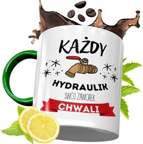 Zöld Bögre Vízvezeték Szerelőnek Születésnapi Ajándék Nyomtatott Fényképpel