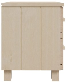 HAMAR 2 db mézbarna tömör fa éjjeliszekrény 40 x 35 x 44,5 cm