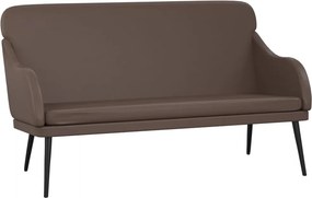 vidaXL barna műbőr pad 110 x 76 x 80 cm