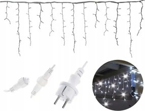 Kültéri Karácsonyi Jégcsap Lámpa 1000 Led 40 Méter Hideg Fehér Flash