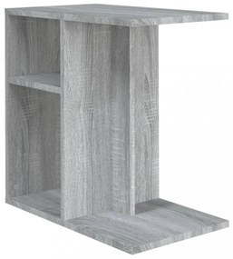 szürke sonoma színű szerelt fa kisasztal 50x30x50 cm