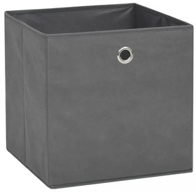 10 db szürke, nem szőtt tárolódoboz 32 x 32 x 32 cm