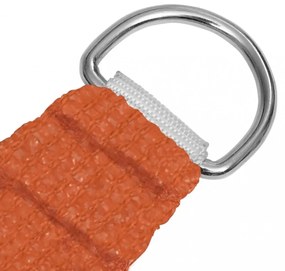 narancssárga HDPE napvitorla 160 g/m² 3 x 3 m