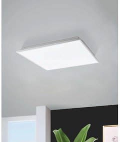 Eglo 99639 Herrora-Z LED panel, 45 x 45cm, fehér, szögletes, 2600 lm, 2700K-6500K szabályozható, beépített LED, 22W, IP20, 450x450 mm
