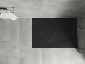 Mexen Hugo téglalap alakú zuhanytálca SMC 120 x 90 cm, fekete kő - 42759012